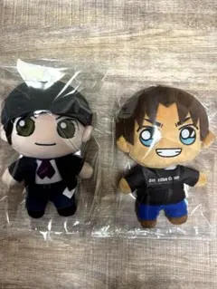 【コナンランド ぬいぐるみセット】 赤井秀一 ＆ 服部平次（タグ付き約20cm）
