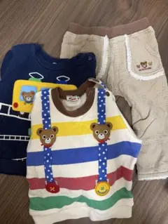 ミキハウス トレーナー　ズボン　セット 80