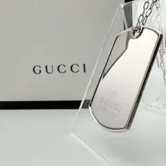 GUCCI グッチ ドッグタグ プレート 925刻印 保存袋あり