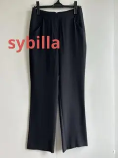 シビラsybilla 黒 スラックス レディース パンツ