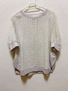 AS know AS plus トップス 半袖 5分袖 カットソー レディース
