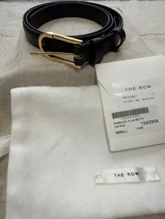 未使用級 ザロウ THE ROW ゴールドバックル レザー ベルト ブラック 黒 Jin レザーベルト ブラック – The Row