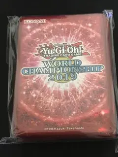 遊戯王 公式 スリーブ WCS 2019 赤 100枚入り 未開封