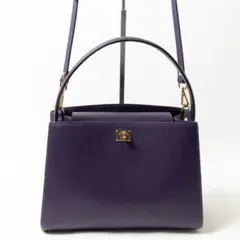 Carol J. キャロルジェイ ショルダー2way パープル イタリア製