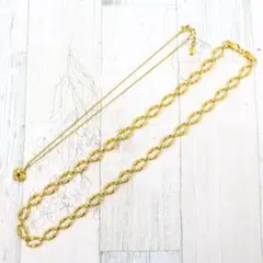 ▲2個セット☆ ヴァンドーム ネックレス ゴールドカラー チェーンモチーフ