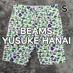 BEAMS 花井祐介 ハーフパンツ 総柄 イラスト メンズ S