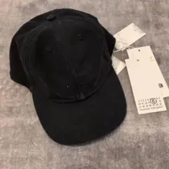maison margiela ブラック ベースボールキャップ S