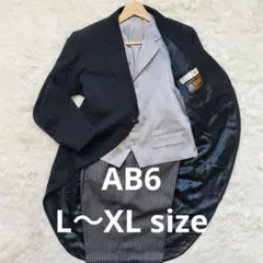 【美品】モーニングコート AB6 3点セット 燕尾 礼服 シルバースタイル