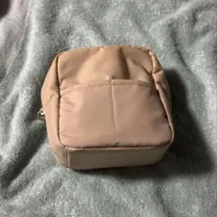 無印良品 ナイロンメイクポーチ ベージュ　アイボリー