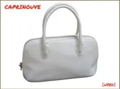 CAPRINNOUVE カプリヌーヴ 本革ハンドバッグ 中古品【ホワイト】
