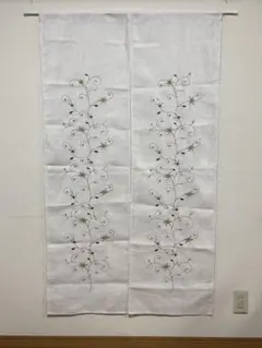 刺繍のれん アラベスク 85x150cm