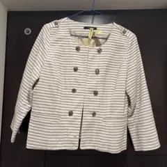11号！ノーカラーストライプサマージャケット