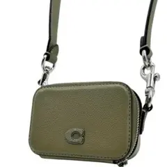 未使用級　COACH　コーチ　マイクロショルダーバッグ　レザー　ミニ　現行ロゴ