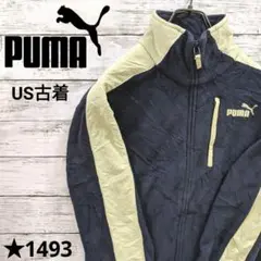 【1493】US古着 海外規格90s プーマ ジャケット ビッグサイズ 刺繍ロゴ