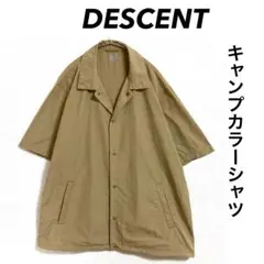 DESCENTE キャンプカラーシャツ アウトドア スナップボタン