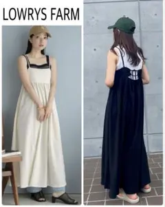 LOWRYS FARM ポコポコキャミワンピース 美品