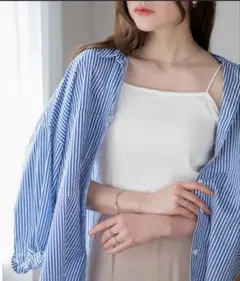 WEGO/nachumoreカップインキャミ　ホワイト&ブラック　M
