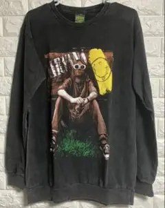 新品 カートコバーン ピグメント used加工 ロンT XL バンドＴシャツ