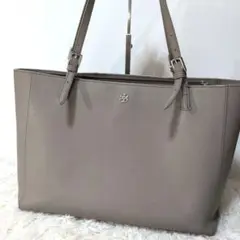 トリーバーチ　大きいバック Tory Burch グレー ジュトートバッグ