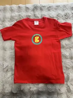 赤色ロゴプリントTシャツ XS
