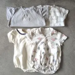 ロンパース　4枚セット　80サイズ