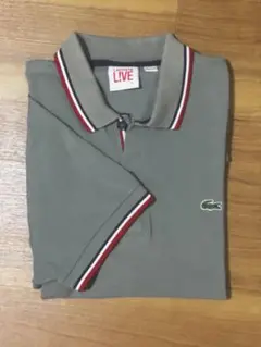 ラコステ　【LACOSTE LIVE】ポロシャツ FA1861 Lサイズ グレー
