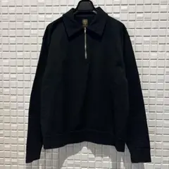 BATONER バトナー 別注 ハーフジップアップ カットソー 黒 2