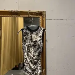 @ CIVIDINI チビディーニ 花柄 総柄 ブラウス シャツ ノースリーブ