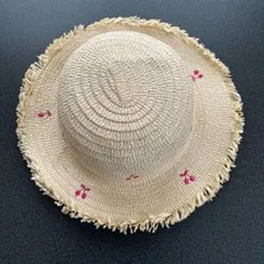 麦わら帽子　50cm さくらんぼ