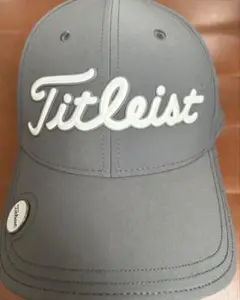 未使用品:Titleist グレー キャップ マーカー付き