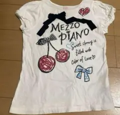 MEZZO PIANO メゾピアノ　チェリー柄 Tシャツ 半袖