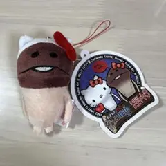 なめこ栽培キット×ハローキティ ぬいぐるみ・マスコット 約10cm