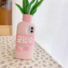 iPhone ◎韓国◎桃ジュース◎シリコン◎可愛い色◎ソフトケース