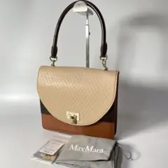 定価11万 未使用 Max Mara マックスマーラ ハンドバッグ レザー