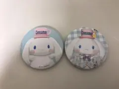 サンリオ　ピューロランド　ライブキャラクターズ　缶バッジ　シナモン　2個