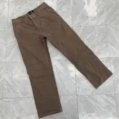 LUXURY blu チノパンツ カーキ ストレート シンプル メンズ Mサイズ