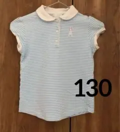 ❁︎*・motherways❁︎*・130サイズ　半袖ポロシャツ　エッフェル塔