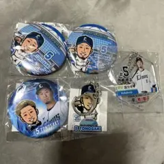 埼玉西武ライオンズ 外崎修汰 缶バッジ アクリルキーホルダー