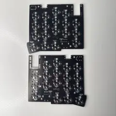 分割自作キーボードSmol リバーシブル基板2枚 黒　PCB