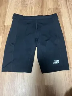 ニューバランス ハーフタイツ スパッツ メンズLサイズ ブラック