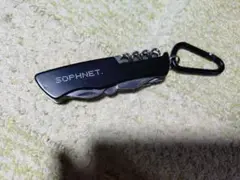 SOPHNET マルチツール　カナビラ付き　黒　付録