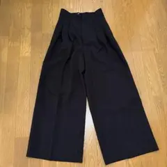 MilaOwen ドライタッチ2タックワイドパンツ ブラック 00
