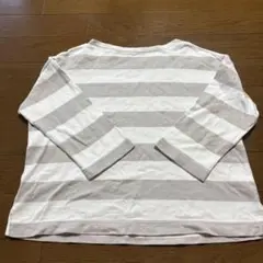 無印　ボーダーカットソー