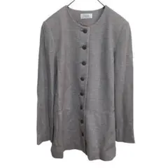 エルモント HERMONT ノーカラージャケット アウター (M)美品
