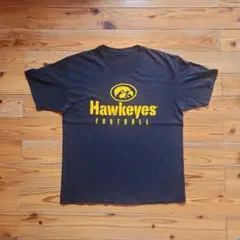Hawkeyes フットボール Tシャツ 黒