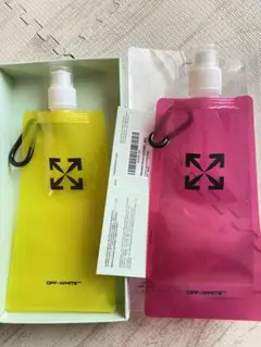 OFF-WHITE ウォーターボトル ネオン pink u0026yellow