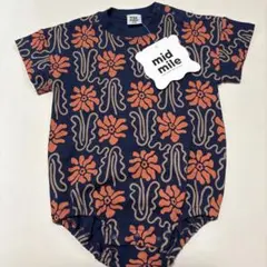 mid mile 花柄ロンパース むくぞー しまむら
