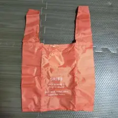 【新品未使用】UNRAVEL'S エコバッグ オレンジ カラビナ付き