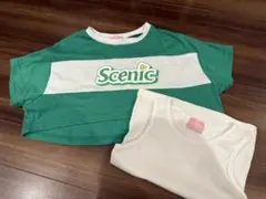 Scenic ロゴ入りクロップドトップス 2枚セット