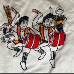 和風キャラクター 90年代エイサー柄レトロTシャツ 半袖